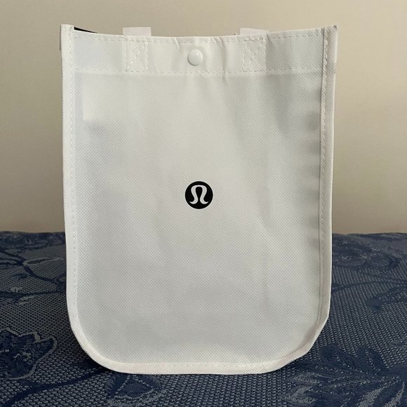 Lululemon white & black small reusable tote bag - Picture 1 of 6